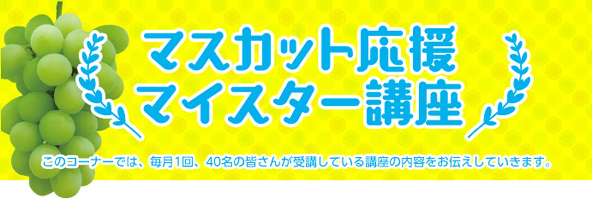 マスカット応援マイスター講座のイメージ画像